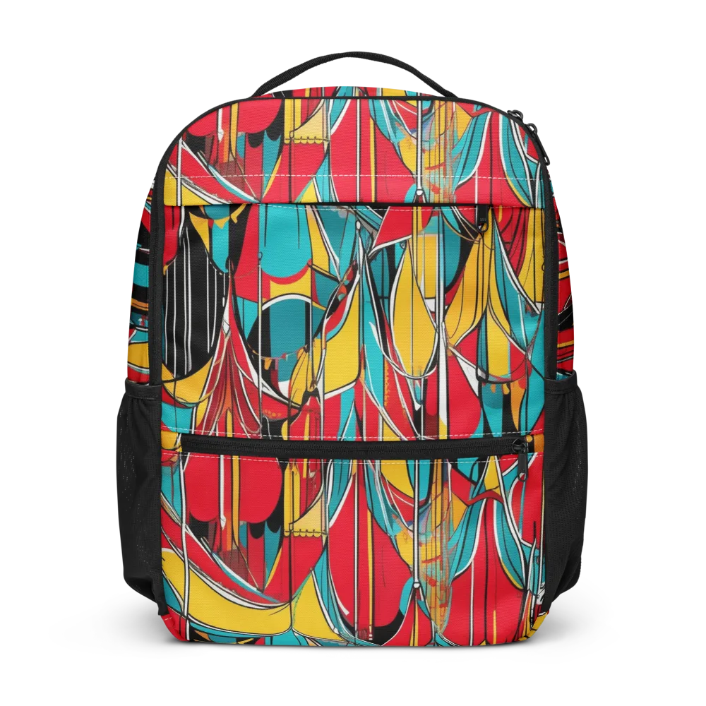 Carnival Drapery on Utility Backpack — Front