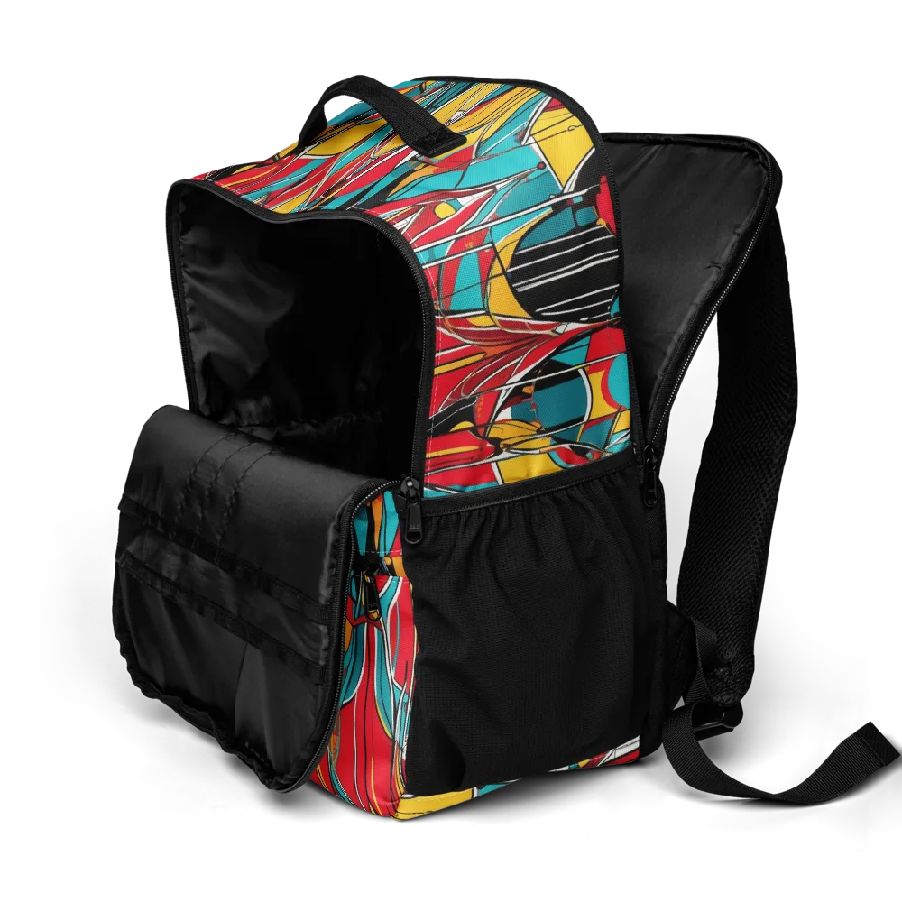 Carnival Drapery on Utility Backpack — Product details 2