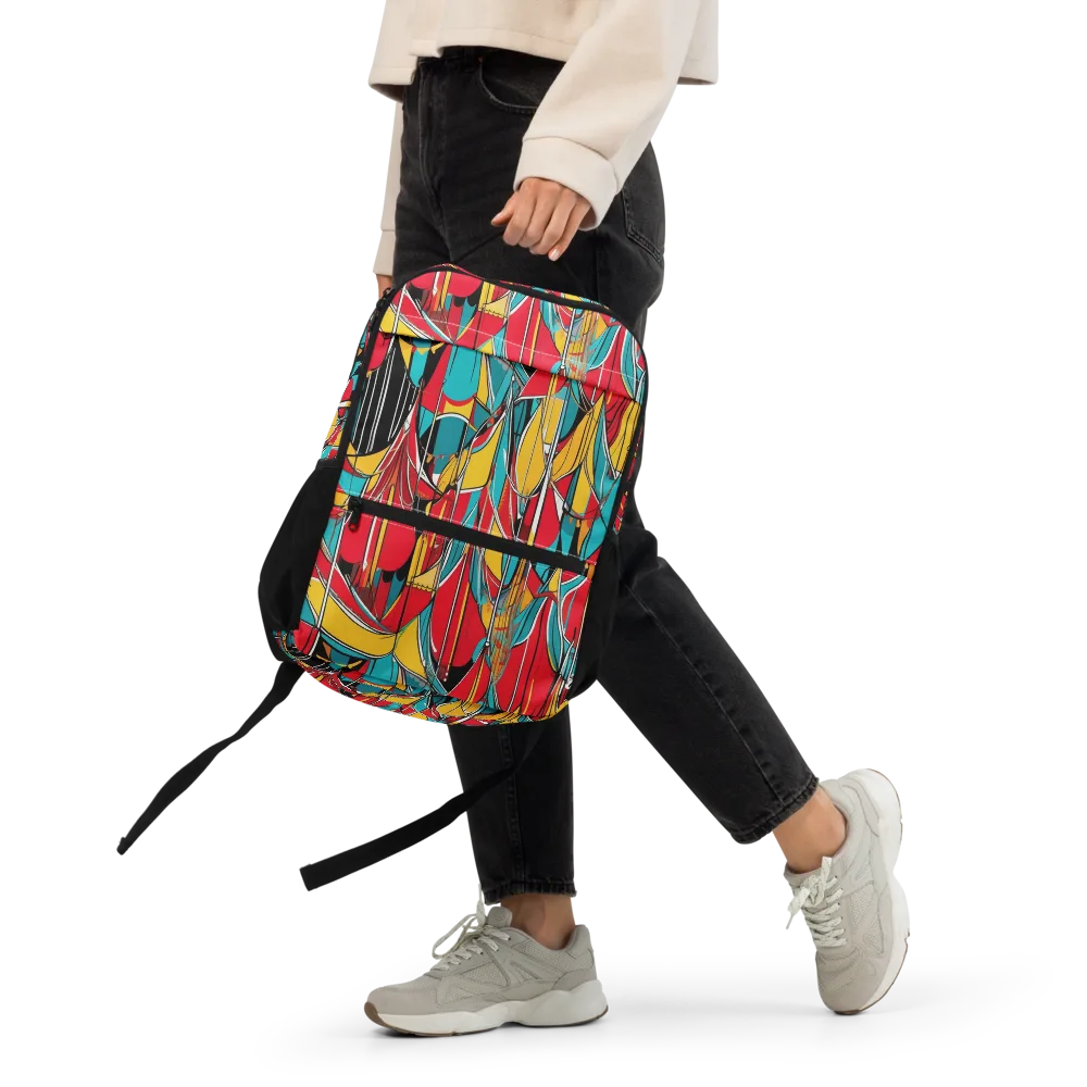 Carnival Drapery on Utility Backpack — Front