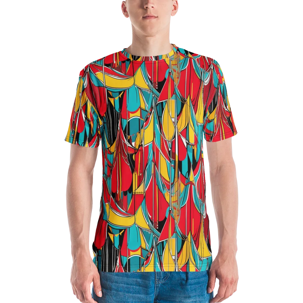 Carnival Drapery on Men's Crew Neck T-Shirt — Front