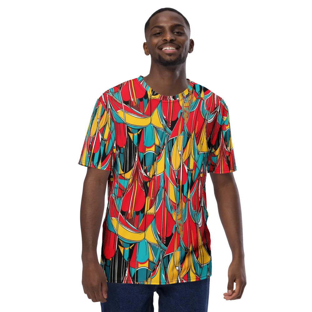 Carnival Drapery on Men's Crew Neck T-Shirt — Front