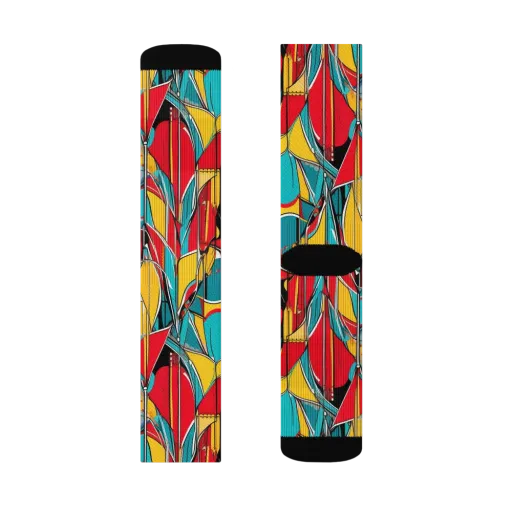 Carnival Drapery on a Socks