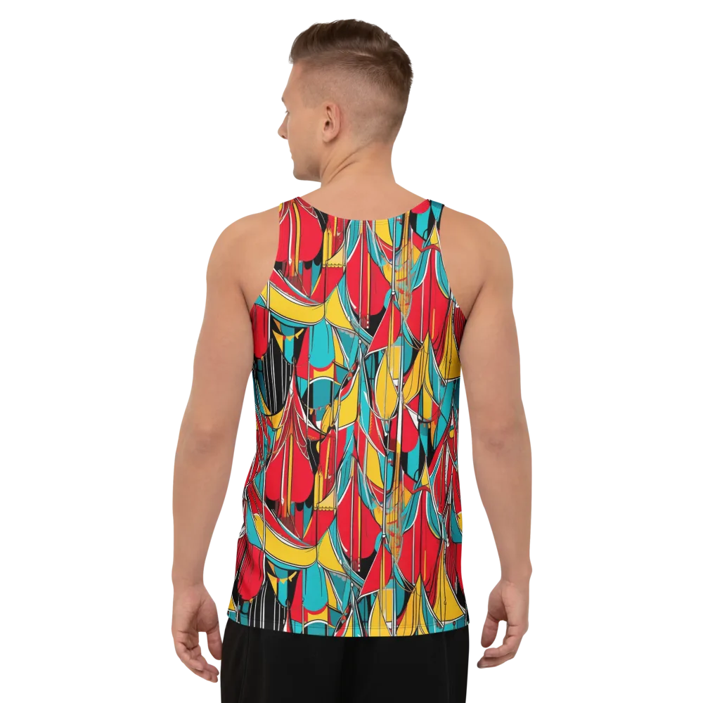 Carnival Drapery on Men's Tank Top — Back