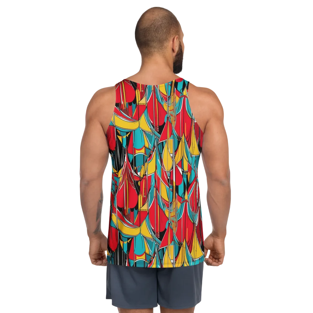 Carnival Drapery on Men's Tank Top — Back