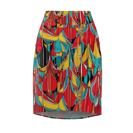 Carnival Drapery on a Pencil Skirt