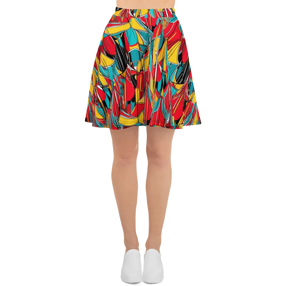 Carnival Drapery on Skater Skirt — Front