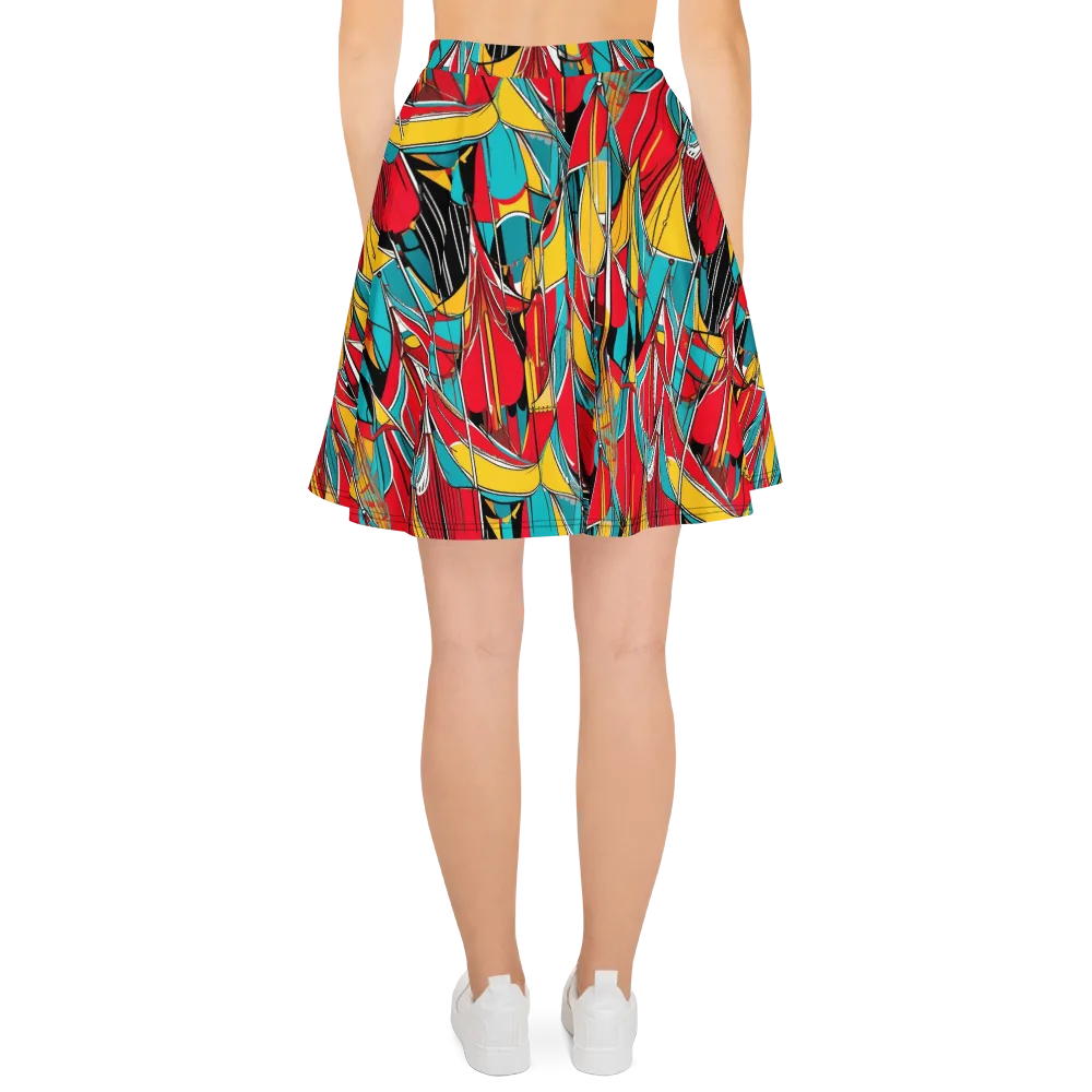 Carnival Drapery on Skater Skirt — Back