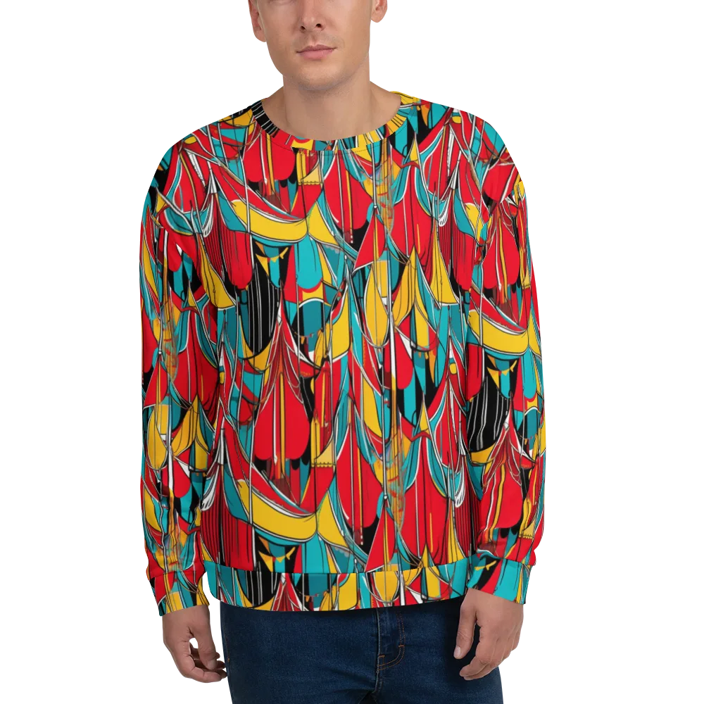 Carnival Drapery on Sweatshirt — Front