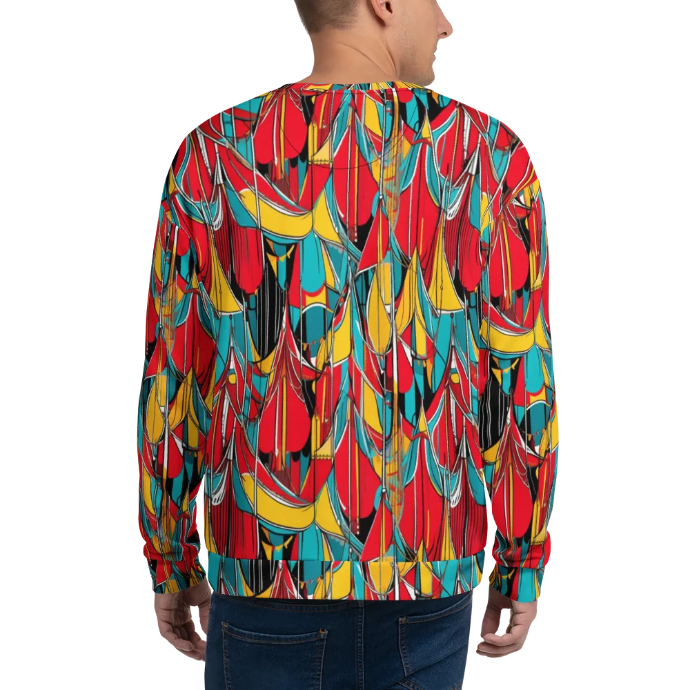 Carnival Drapery on Sweatshirt — Back