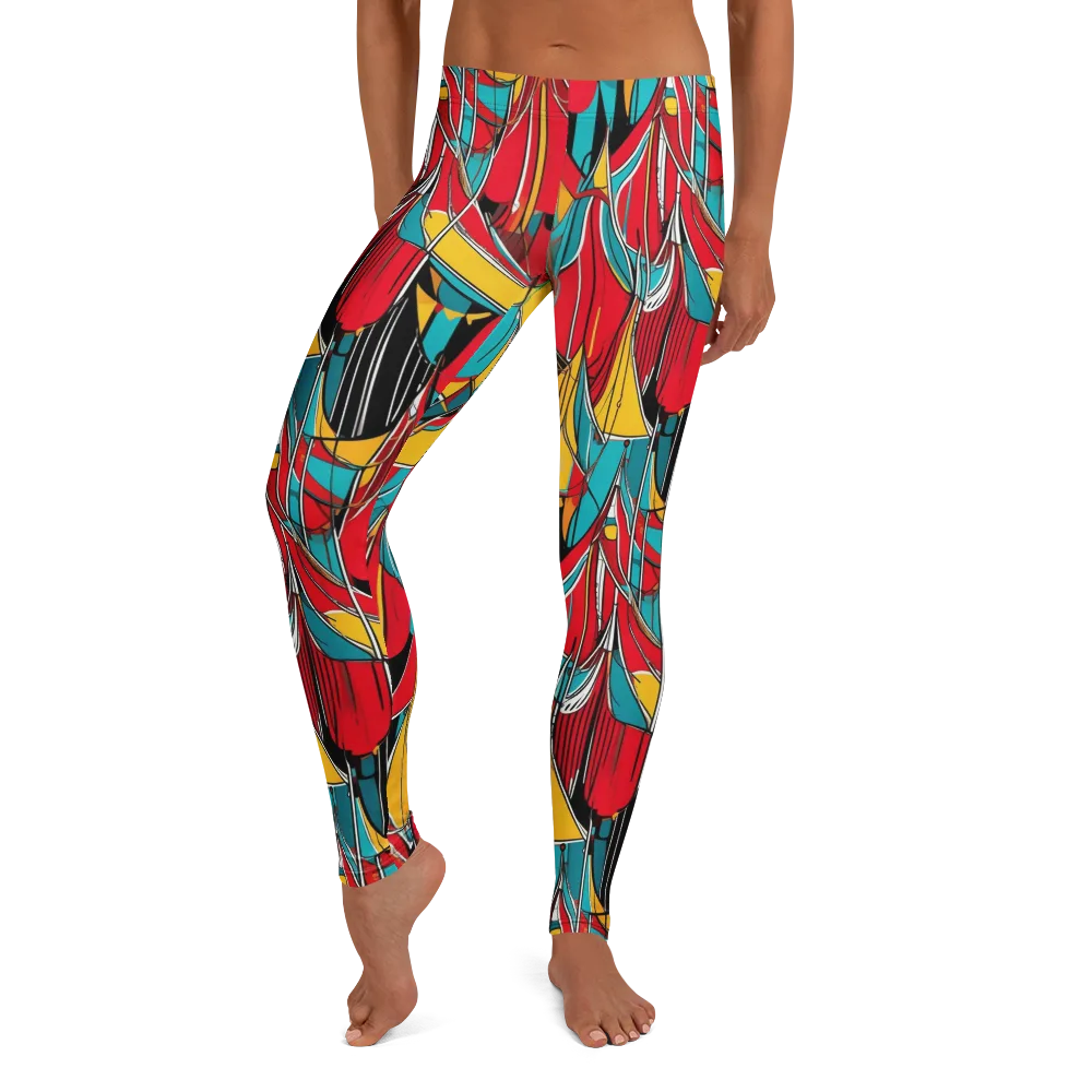 Carnival Drapery on Leggings — Front