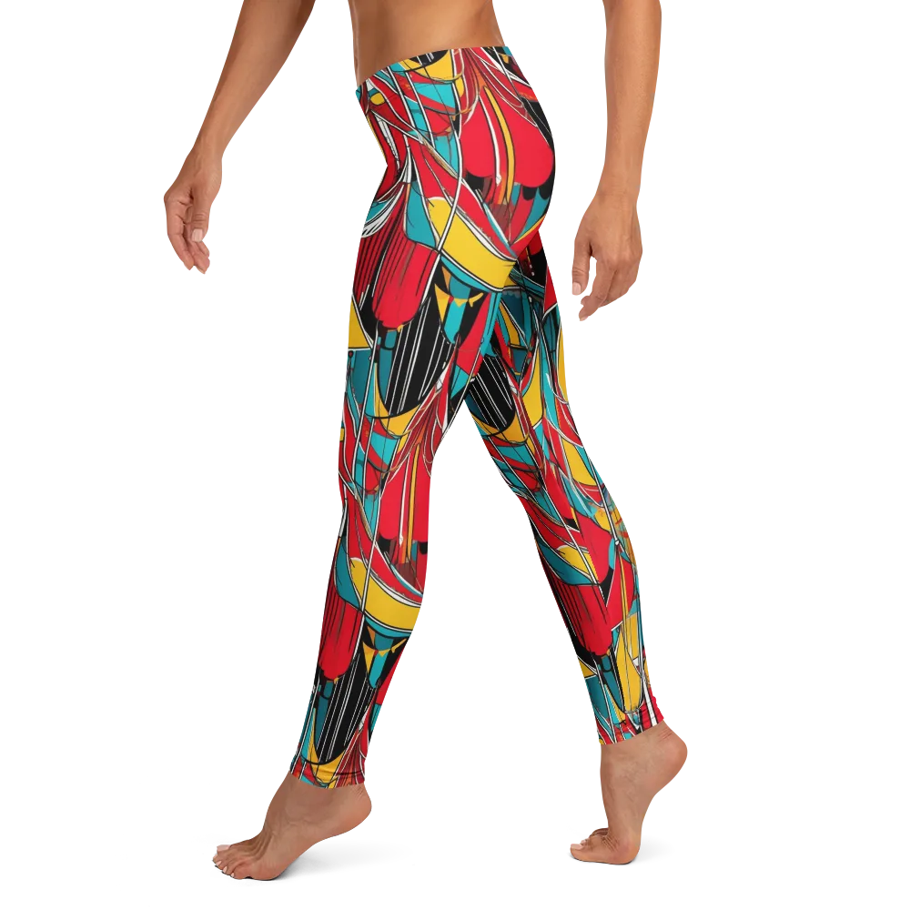 Carnival Drapery on Leggings — Left