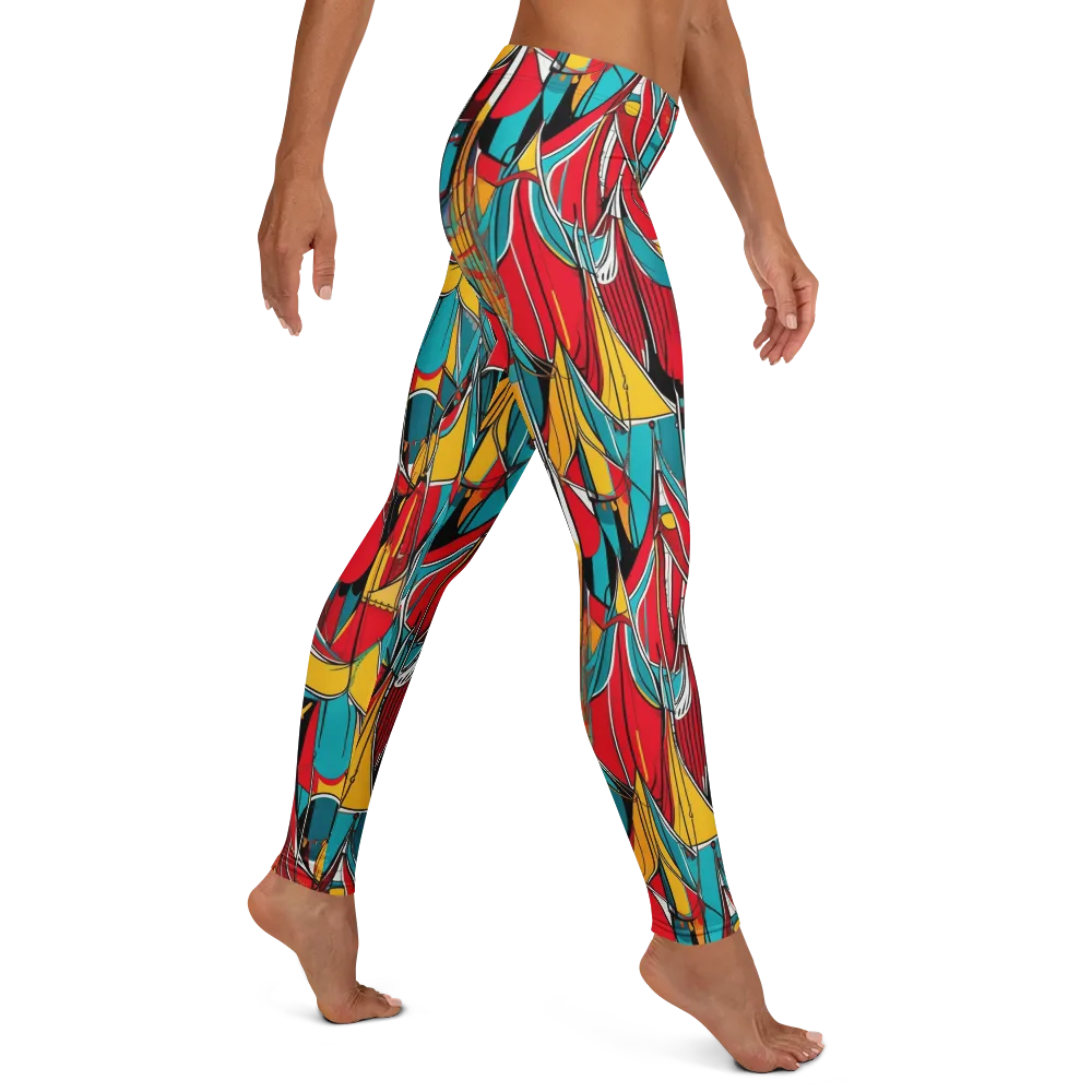 Carnival Drapery on Leggings — Right