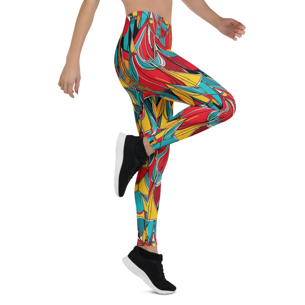 Carnival Drapery on Leggings — Right