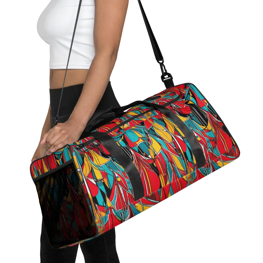 Carnival Drapery on Duffle Bag — Front