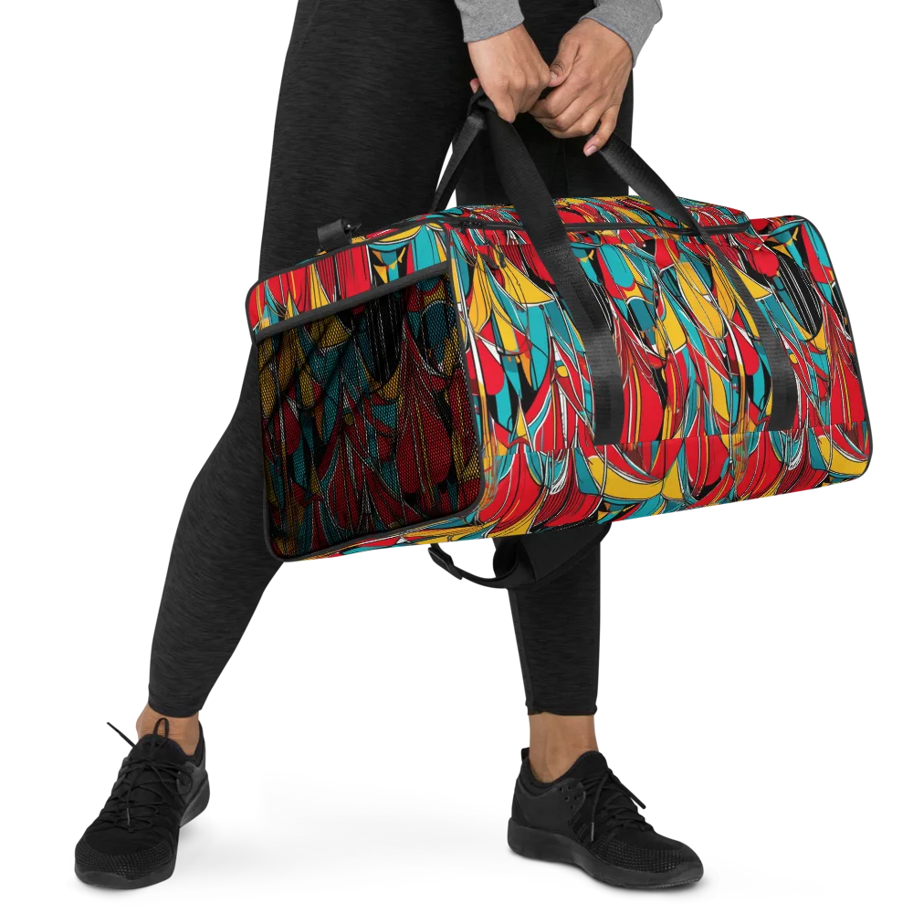Carnival Drapery on Duffle Bag — Right Front