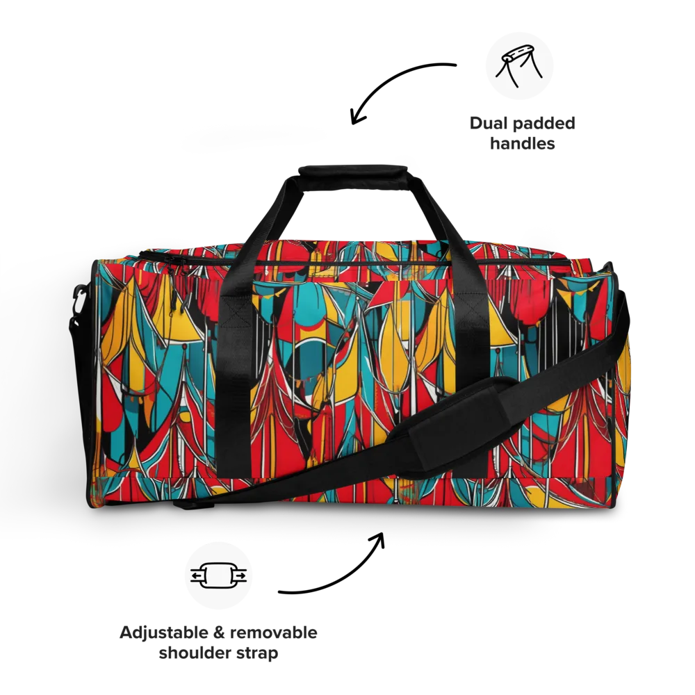 Carnival Drapery on Duffle Bag — Front