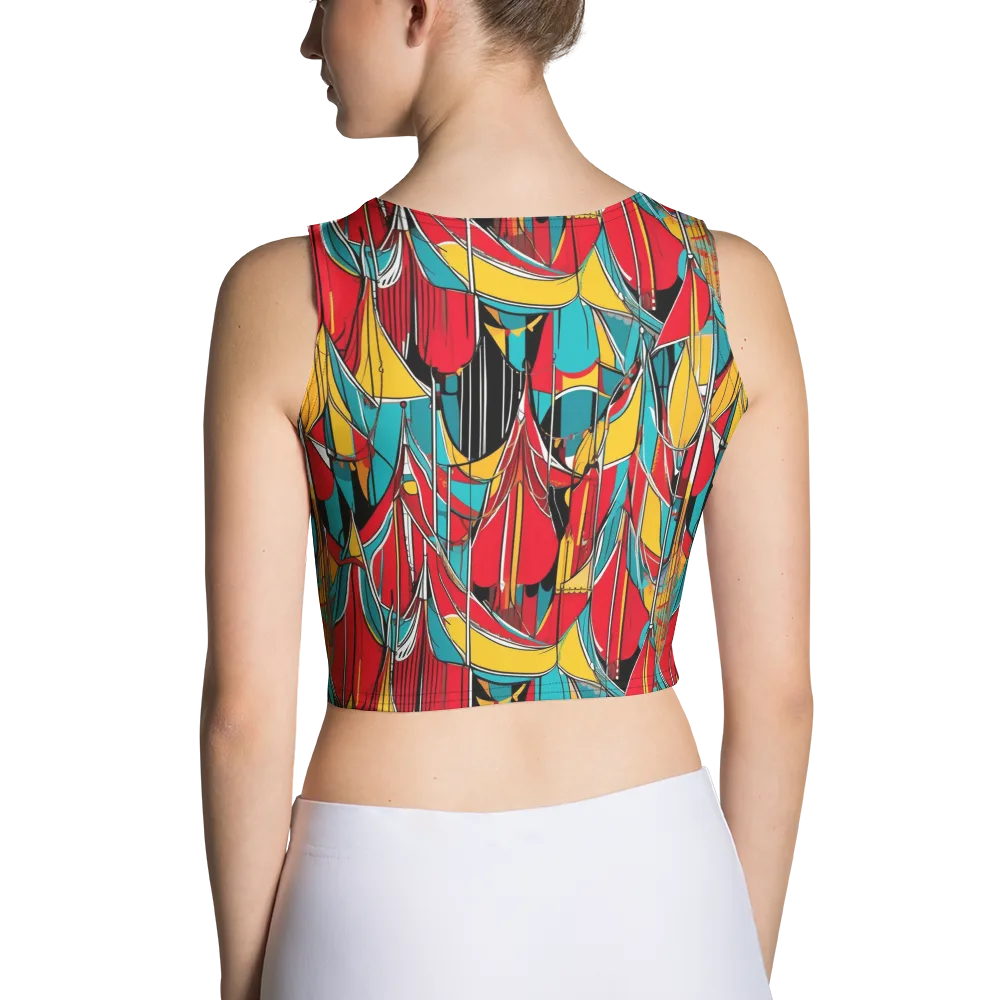 Carnival Drapery on Crop Top — Back
