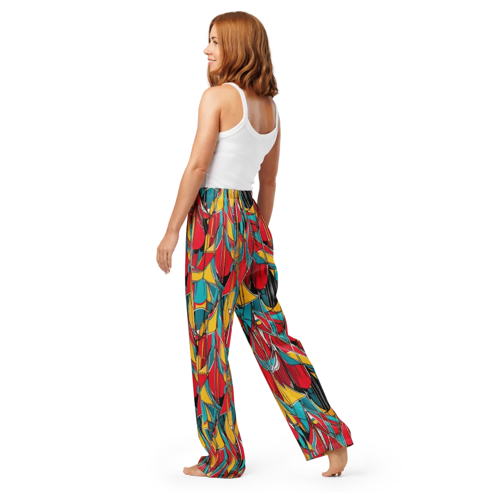 Carnival Drapery on Women's Pajama Pants — Back