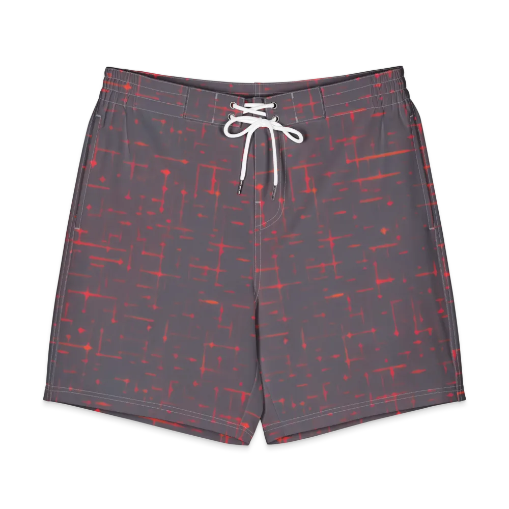 Ember Cipher on Men's Board Shorts — Front