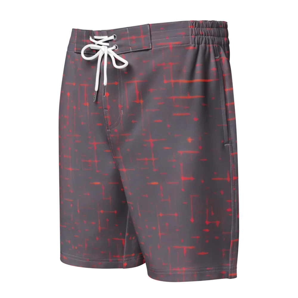 Ember Cipher on Men's Board Shorts — Front