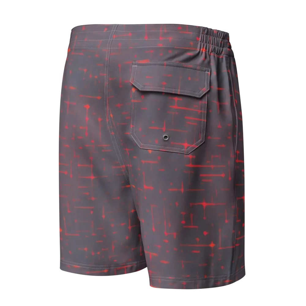 Ember Cipher on Men's Board Shorts — Back