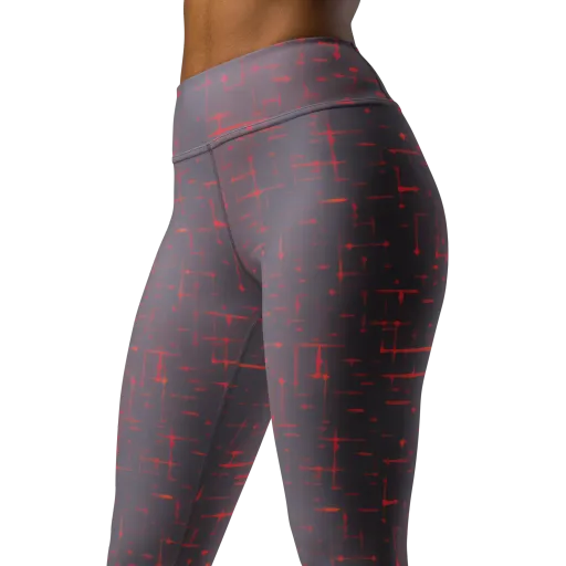 Ember Cipher on a Yoga Leggings