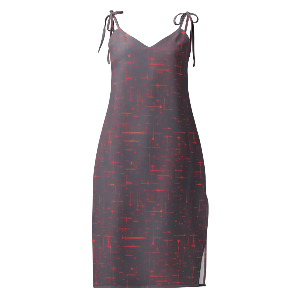 Ember Cipher on Slip Dress — Front