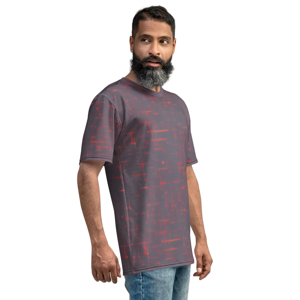 Ember Cipher on Men's Crew Neck T-Shirt — Right