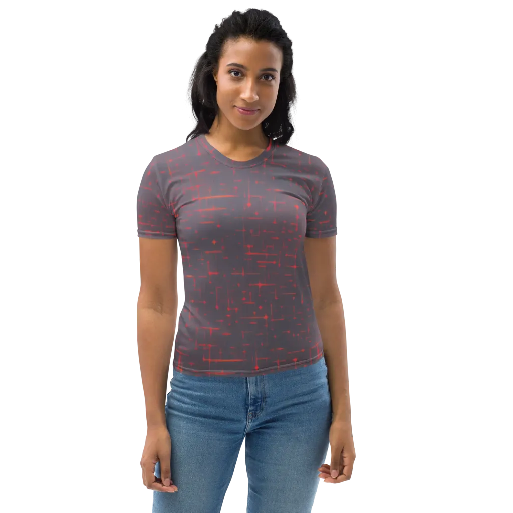 Ember Cipher on Women's Crew Neck T-Shirt — Front