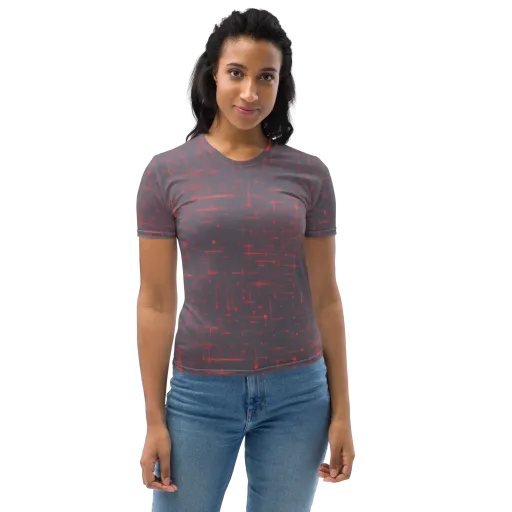Ember Cipher on a Women's Crew Neck T-Shirt