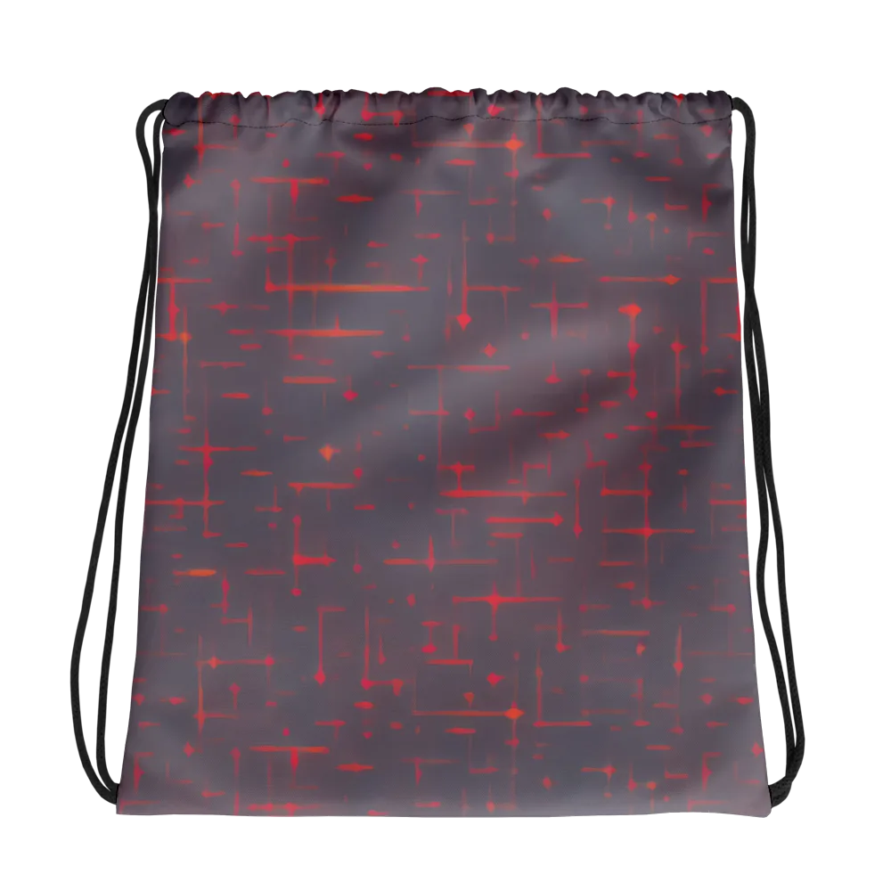 Ember Cipher on Drawstring Bag — Photo