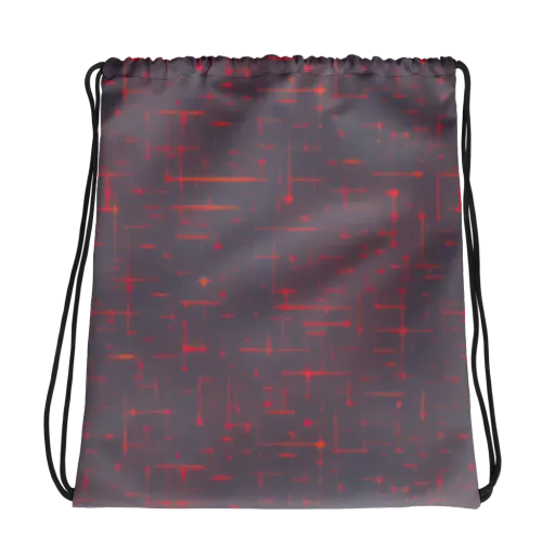 Ember Cipher on a Drawstring Bag