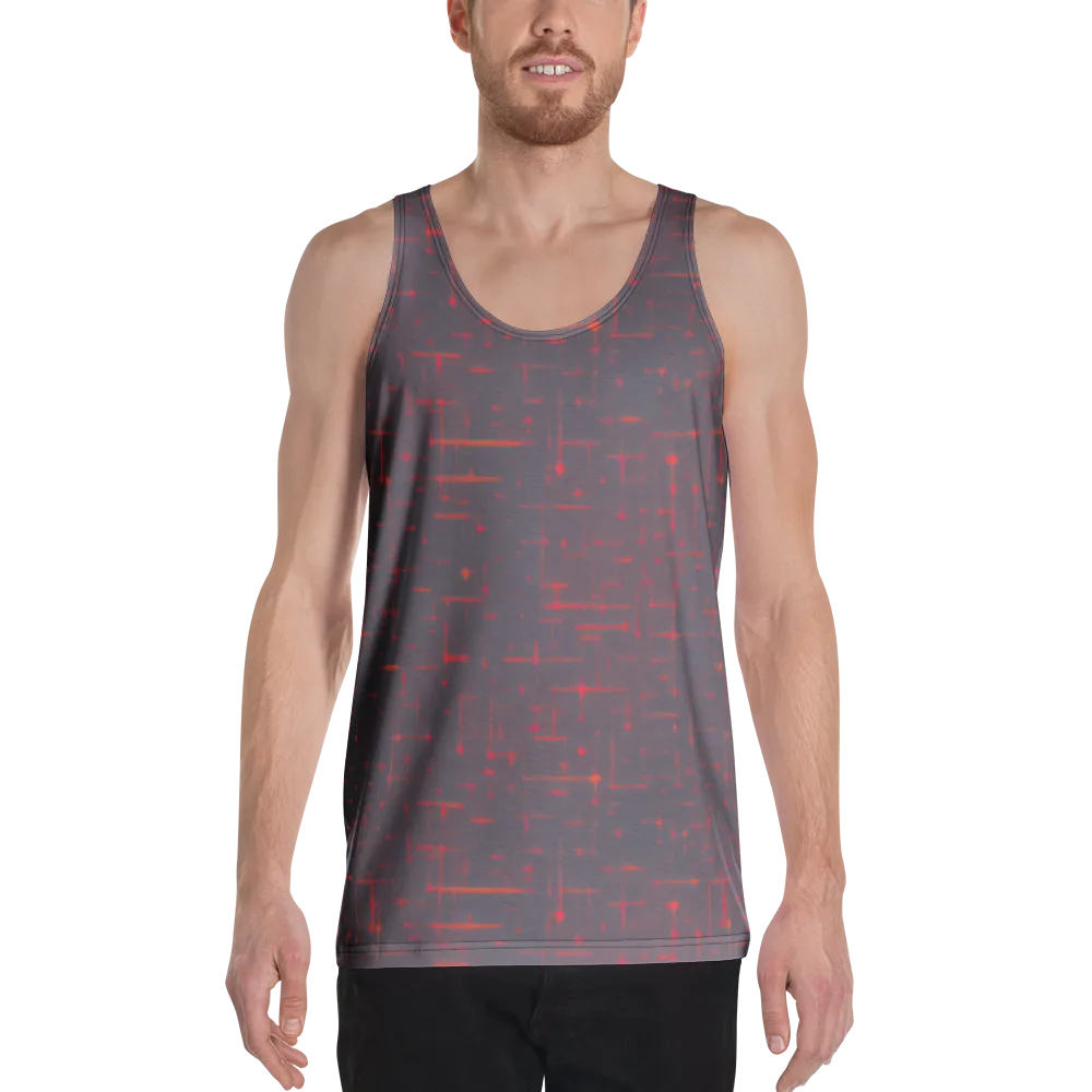Ember Cipher on Men's Tank Top — Front