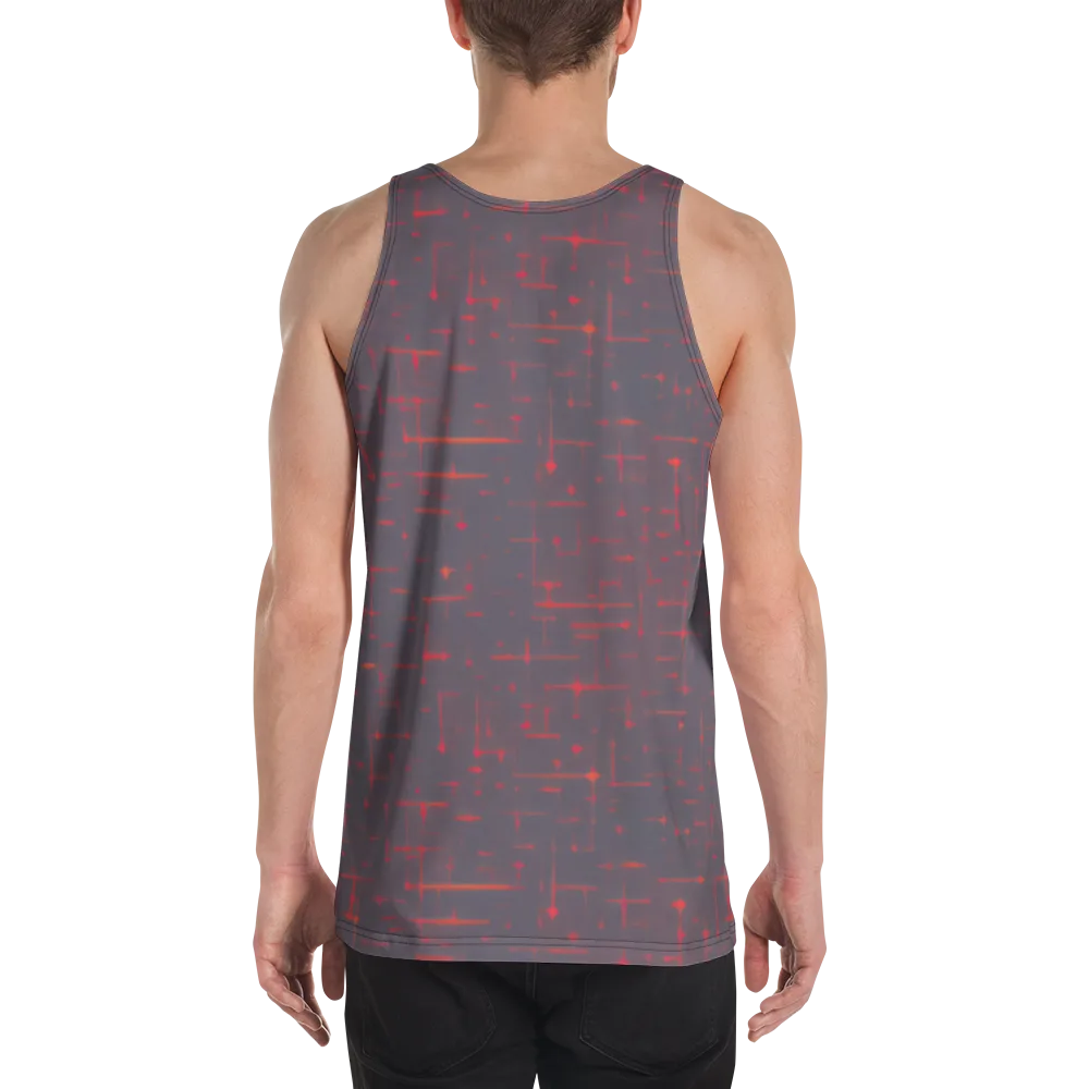 Ember Cipher on Men's Tank Top — Back