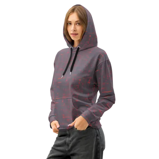 Ember Cipher on a Cotton Hoodie