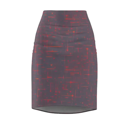 Ember Cipher on a Pencil Skirt
