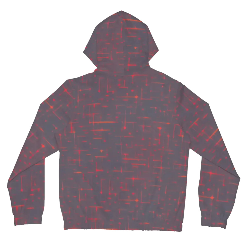 Ember Cipher on Women's Full-Zip Hoodie — Back