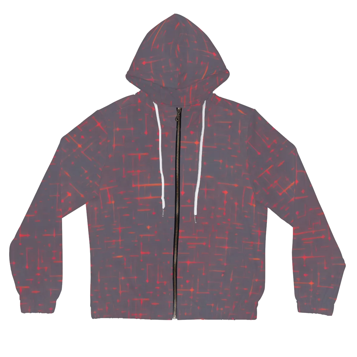 Ember Cipher on Women's Full-Zip Hoodie — Front
