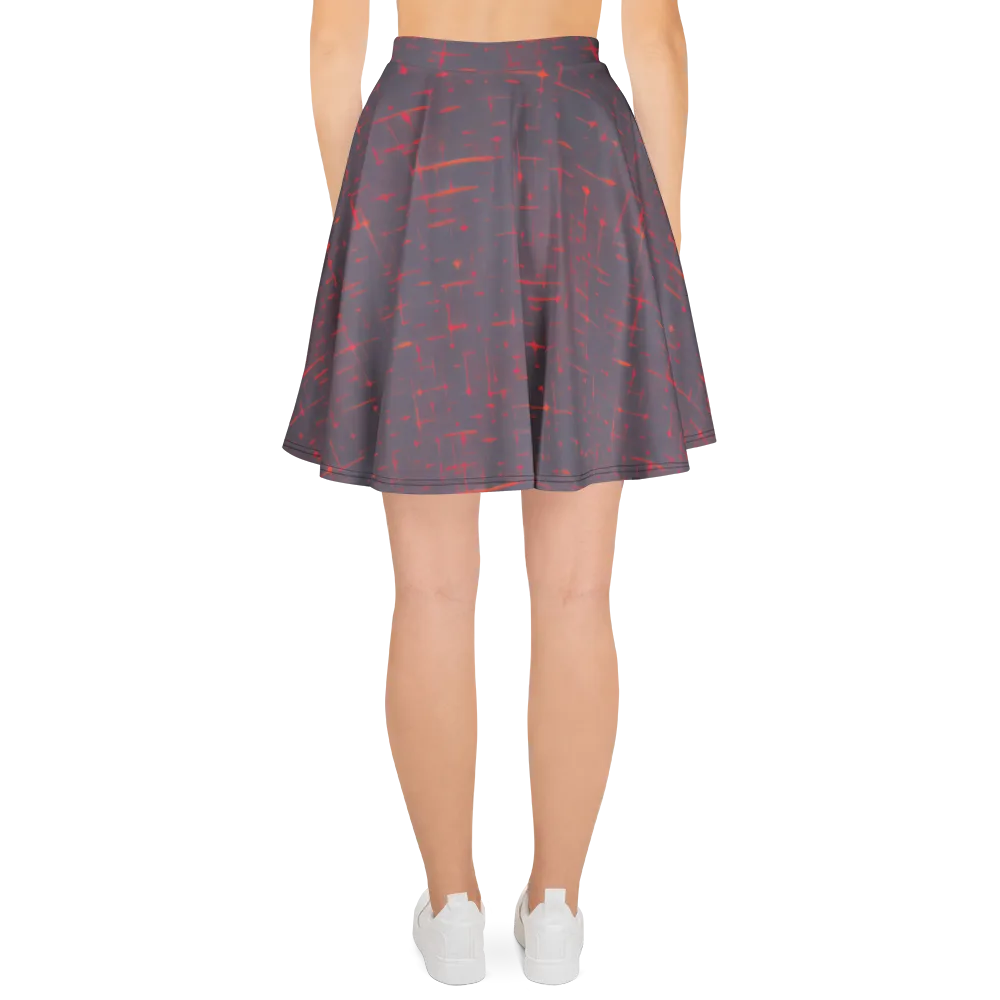 Ember Cipher on Skater Skirt — Back