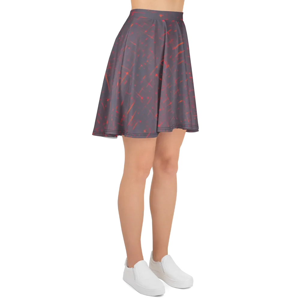 Ember Cipher on Skater Skirt — Right