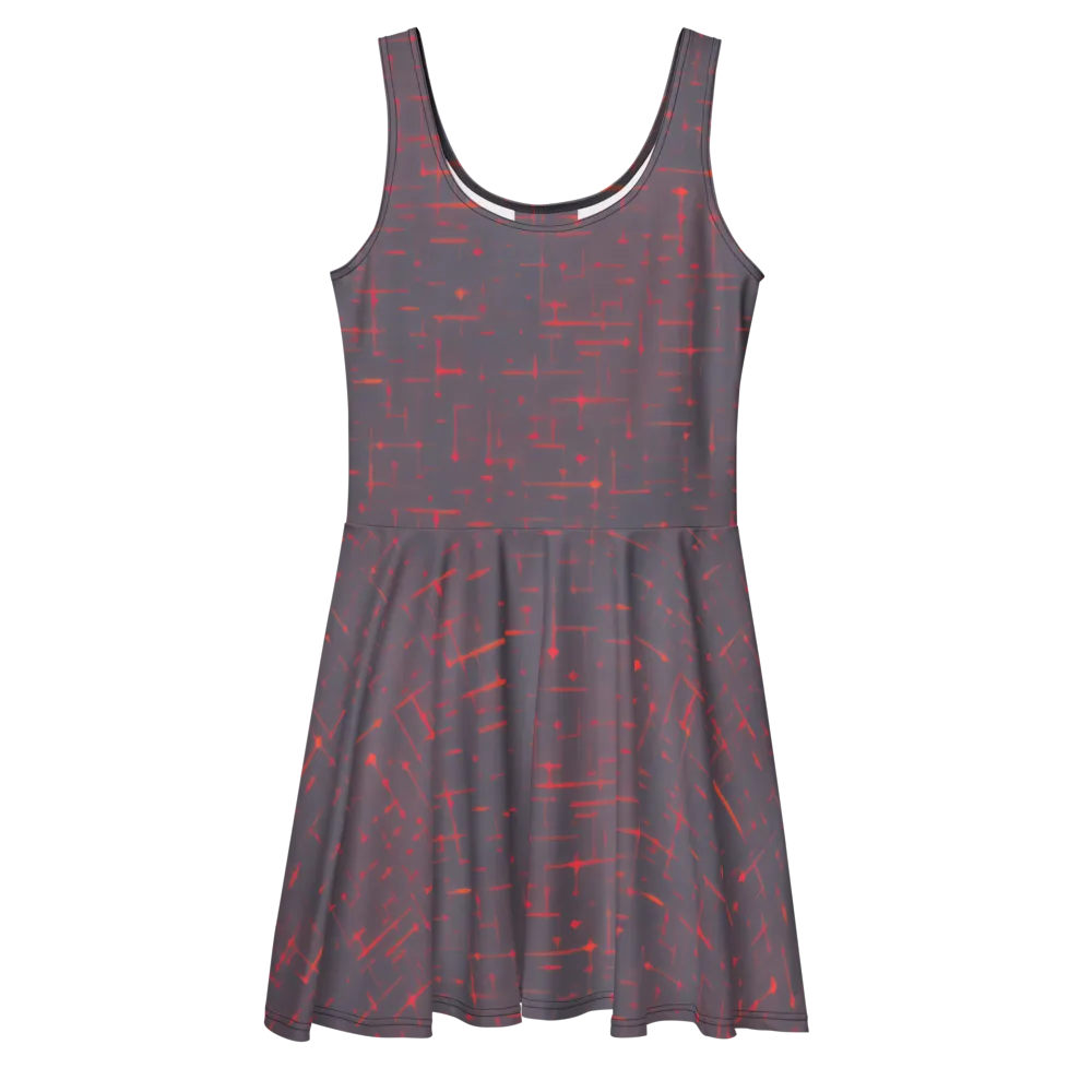 Ember Cipher on Skater Dress — Front