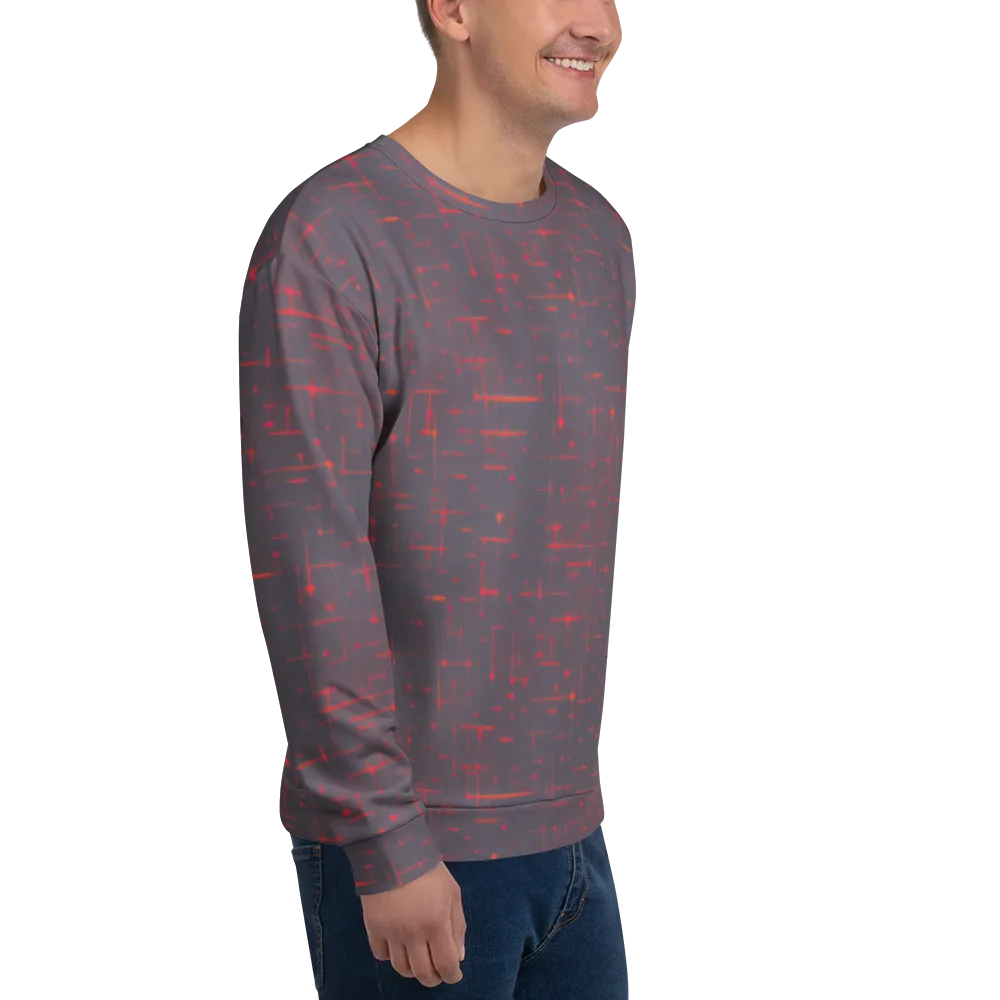 Ember Cipher on Sweatshirt — Right Front