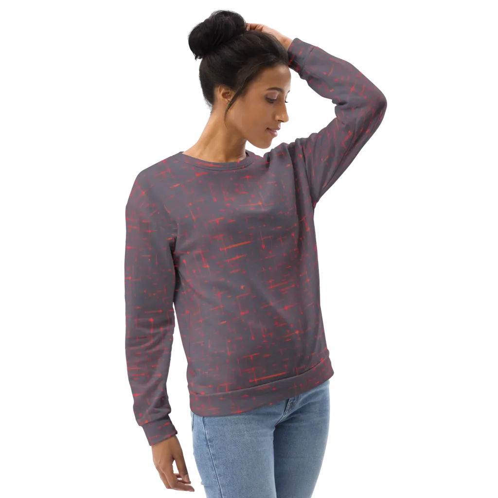 Ember Cipher on Sweatshirt — Right Front