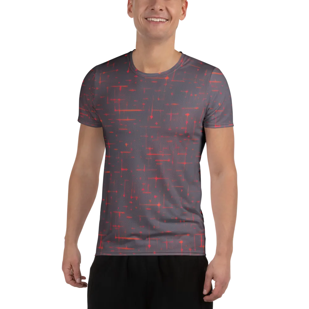 Ember Cipher on Men's Athletic T-Shirt — Front