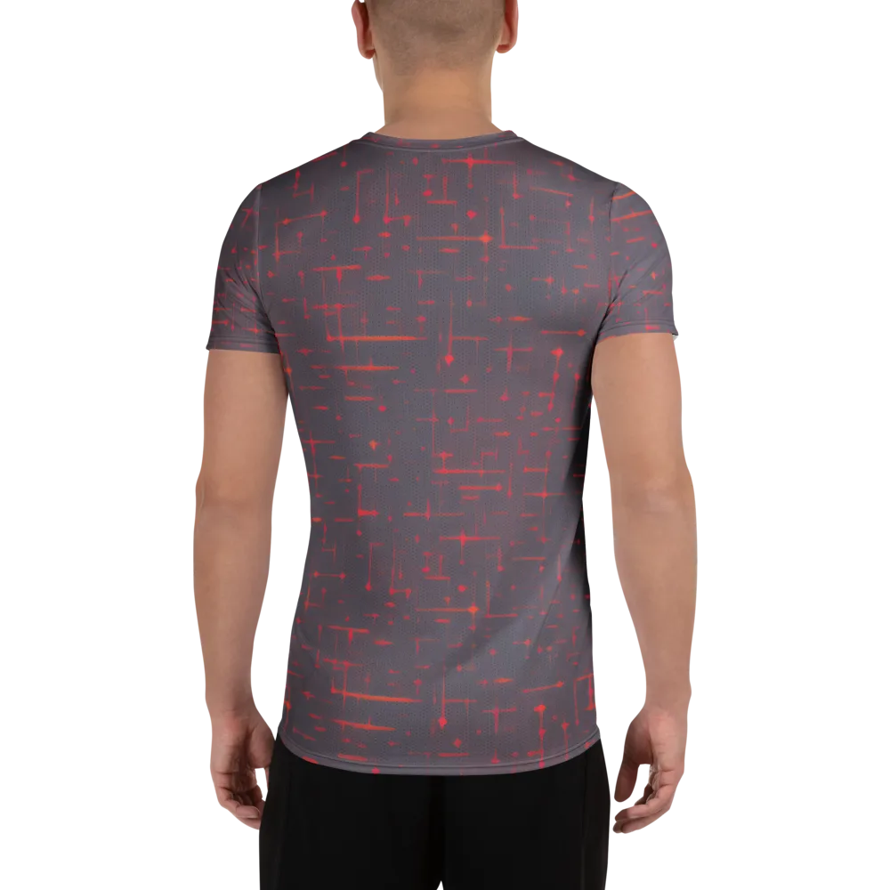 Ember Cipher on Men's Athletic T-Shirt — Back