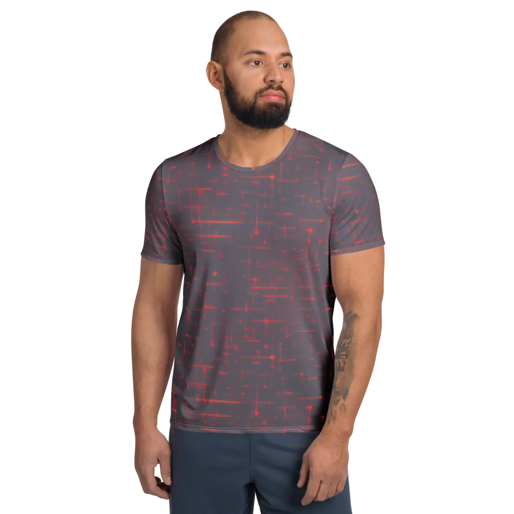 Ember Cipher on Men's Athletic T-Shirt — Front