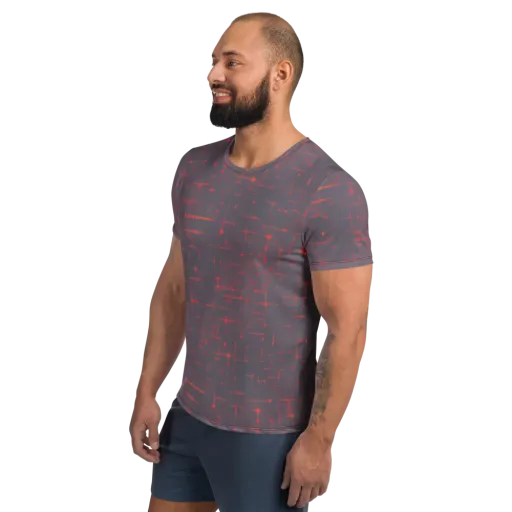 Ember Cipher on a Men's Athletic T-Shirt