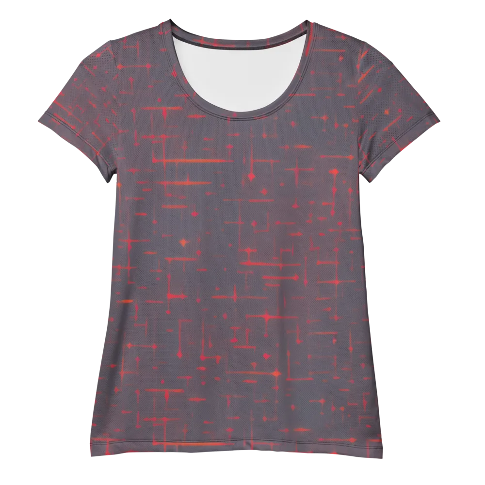 Ember Cipher on Women's Athletic T-Shirt — Front
