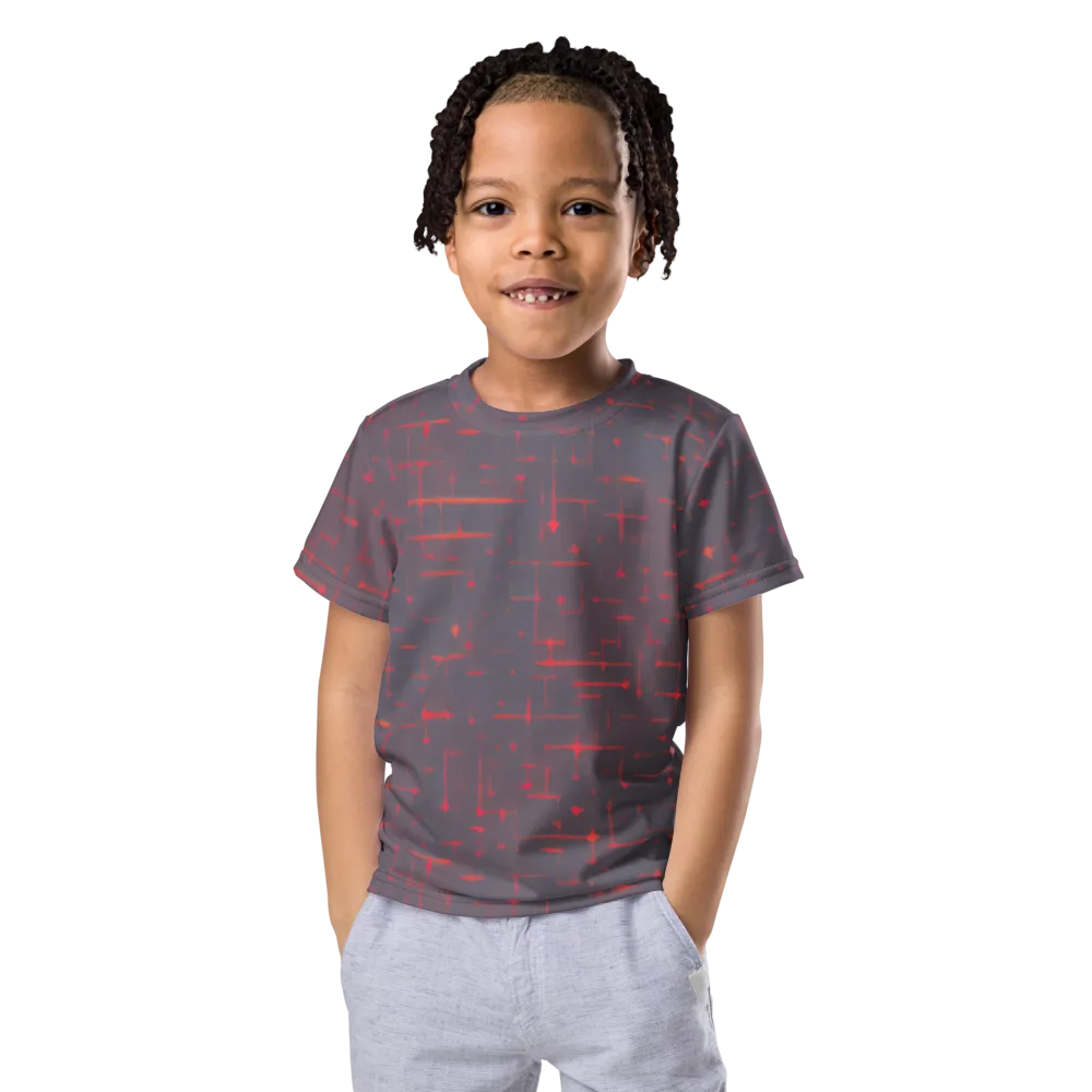 Ember Cipher on Kids Crew Neck T-Shirt — Front