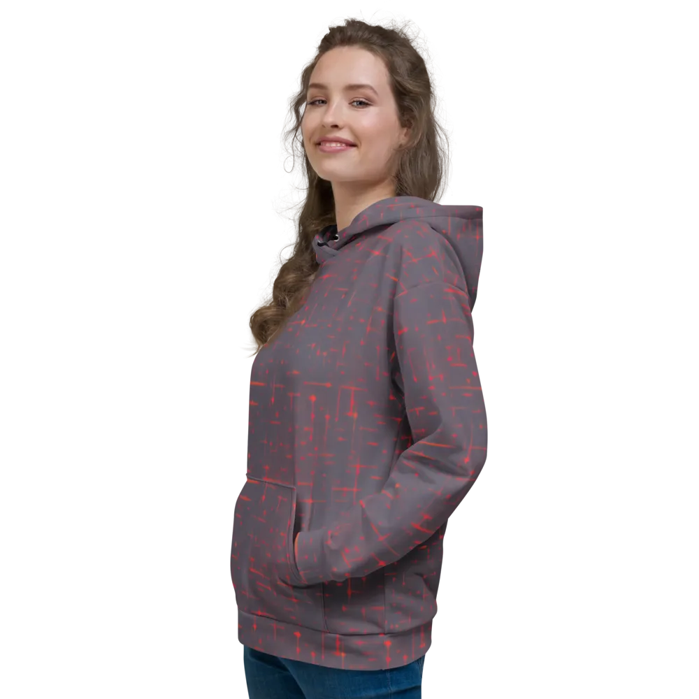 Ember Cipher on Hoodie — Left